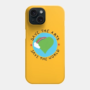 save the art save the world Phone Case