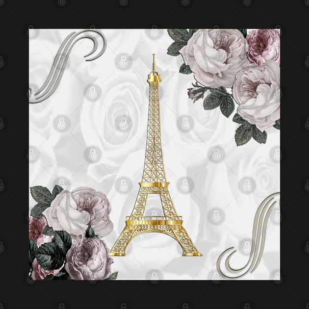 Paris Eiffel Tower French Vintage Shabby Chic Design France by tamdevo1