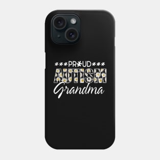 Daisy Autism Awareness Proud Autism Grandma Phone Case