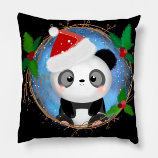 Cute little Christmas Panda Pillow