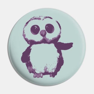 Fluffy Cute Owl Pin