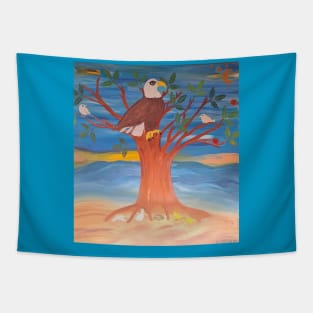 Bald Eagle in Spring Tapestry