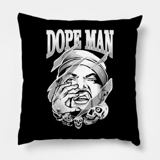 Dope Man B&W Pillow
