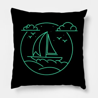 Sail boat Pillow