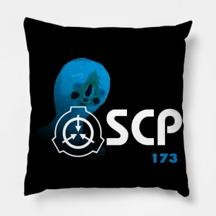 SCP 173 "Sculpture" (Blue) Pillow