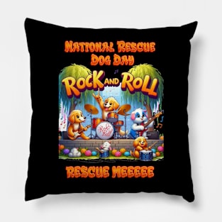 Rock in Roll Paws Band Pillow