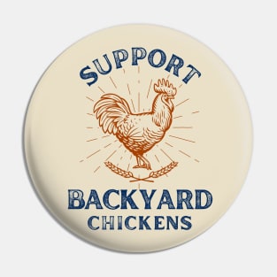 Support Backyard Chickens Pin