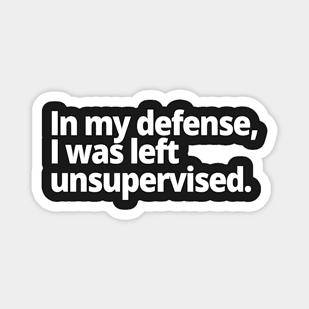 In my defense, I was left unsupervised. Magnet by WittyChest