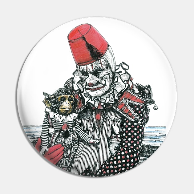 Sad Clown Pin by Abrekk