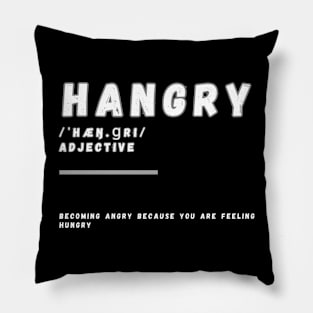 Word Hangry Pillow