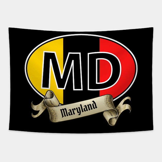 MARYLAND BANNER DESIGN Tapestry by The C.O.B. Store