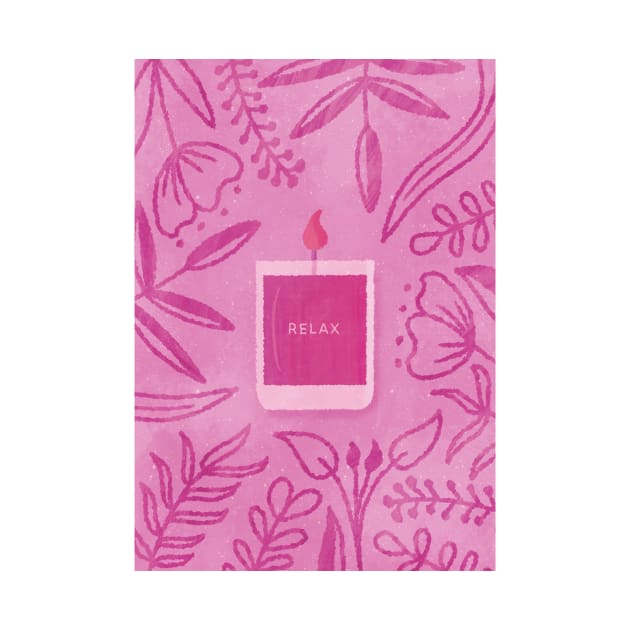 Scented Candle (Pink) by Cascade Patterns