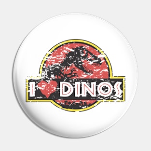 I Heart Dinos Pin