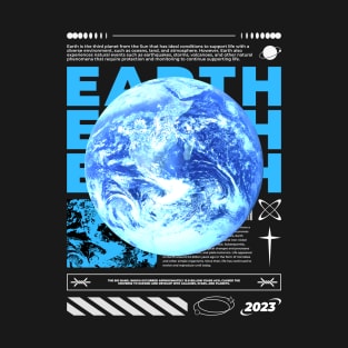 Earth Streetwear T-Shirt - Love the Planet T-Shirt