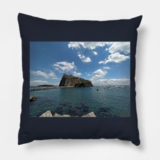 Aragonese Castle in Ischia Island Pillow