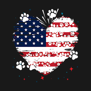 Funny 4th Of July 2021 Fourth Of July For Men's And Women's For 4th Of July Dog Lovers T-Shirt