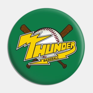 Thunder Baseball Team Logo Pin