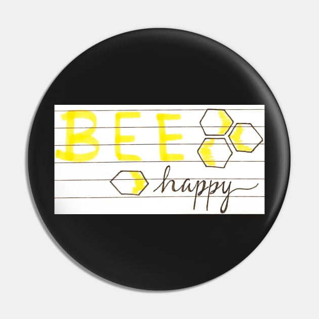 BEE Happy Pin by nicolecella98