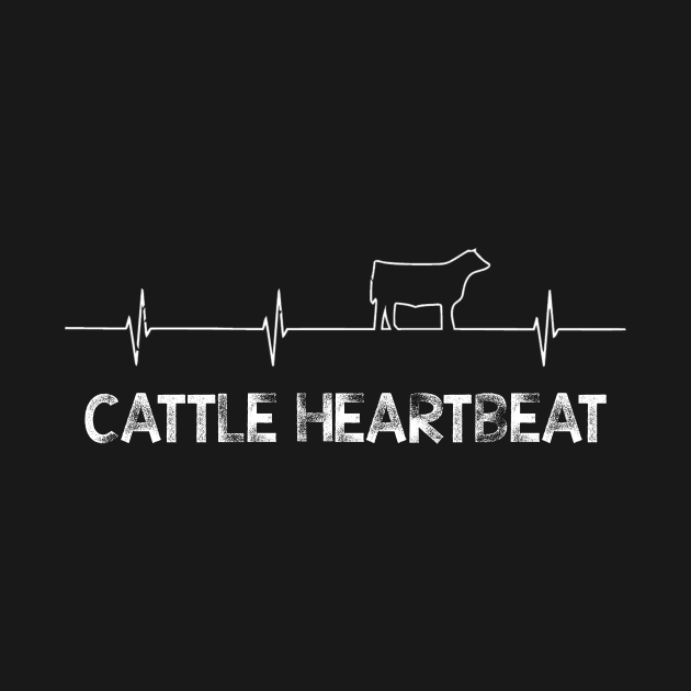 Cattle heartbeat white ink by mazurprop