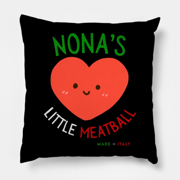 Italian Granny's Little Meatball Pillow by KreativPix