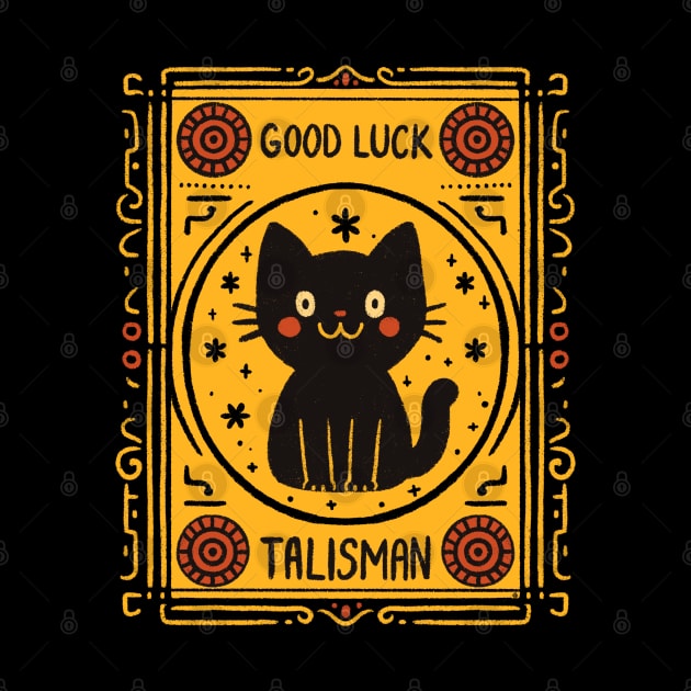 Black Cat Good Luck Talisman by Itouchedabee