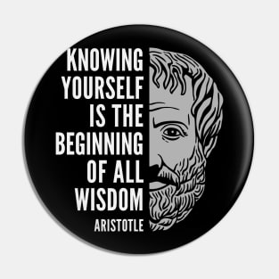 Aristotle Popular Inspirational Quote: Knowing Yourself Pin