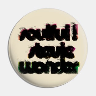 soulful stevie wonder typography graphic Pin