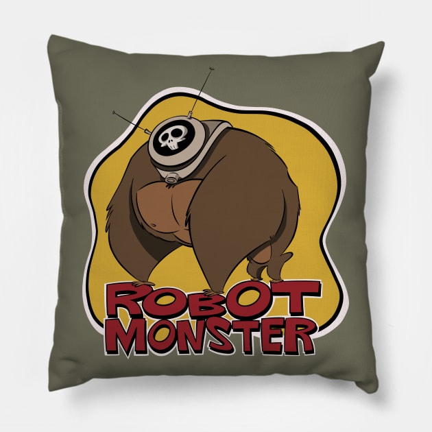 Robot Monster Pillow by westinchurch