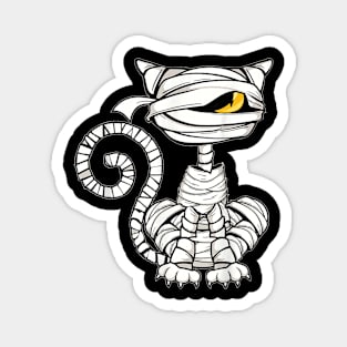 Black Cat Mummy Halloween Drawing Enthusiast Mummy Cat Magnet