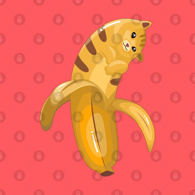 Cute Banana Yellow Cat by Acho Underpeak