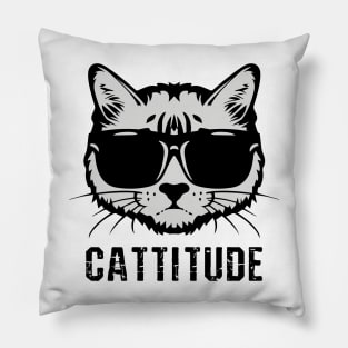 Cattitude Pillow