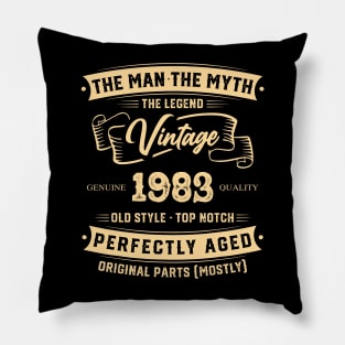 The Legend Vintage 1983 Perfectly Aged Pillow