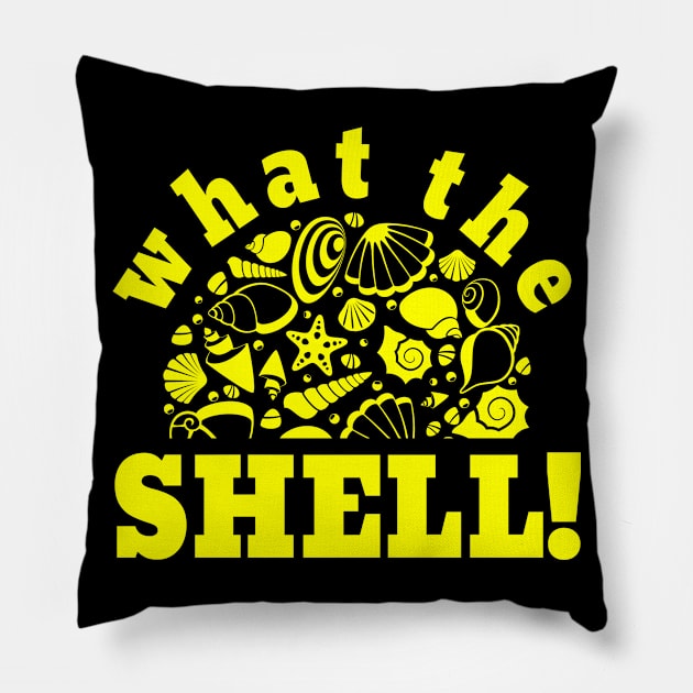 what the shell Pillow by Lin Watchorn 