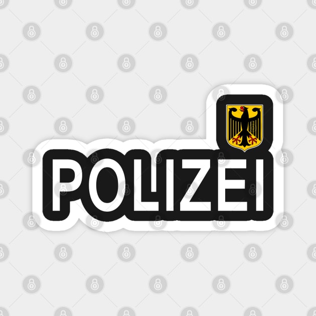 german police, polizei Magnet by hottehue