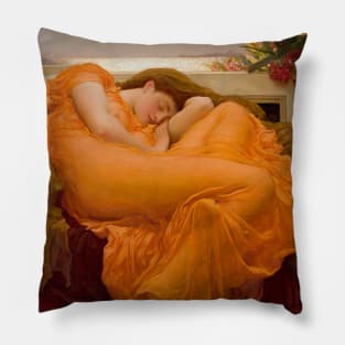 Flaming June by Frederic Leighton Pillow