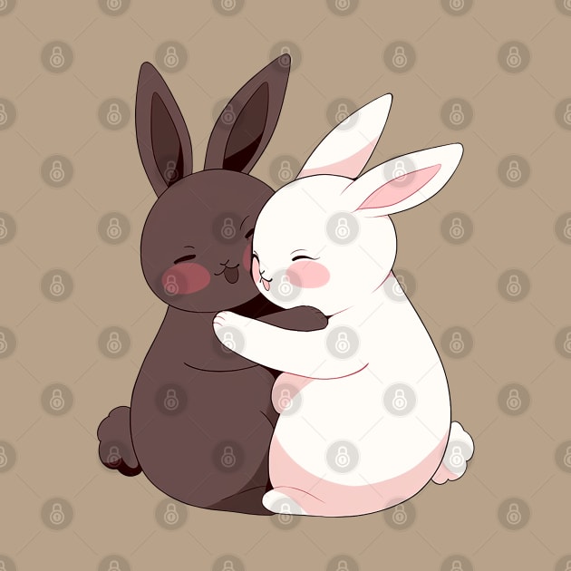 Yin And Yang Bunny by Chromatic Currents