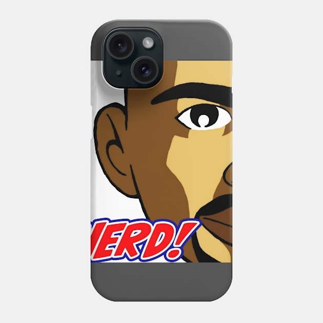 NERD! Face Logo - Over the heart Phone Case by Ed Johnson Presents NERD! Merch