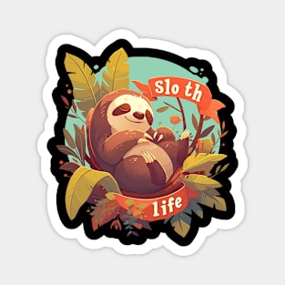 sloth life Magnet