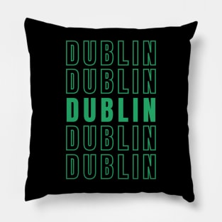 Dublin Irish Theme Design for St Patrick's Day 2024 Pillow