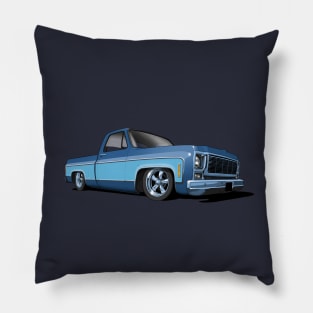 1980 Chevrolet C10 pickup in two tone blues Pillow