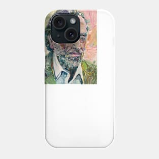 CHARLES BUKOWSKI oil portrait Phone Case