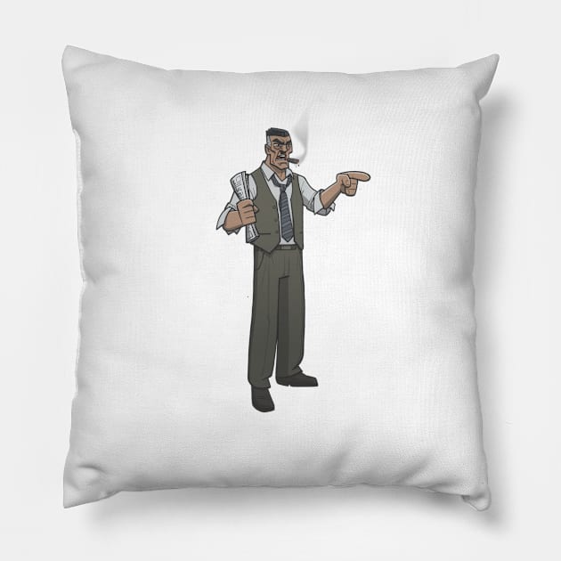 J. Jonah Jameson Pillow by DCMiller01