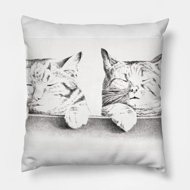 Kitty Cats Pillow by hitext