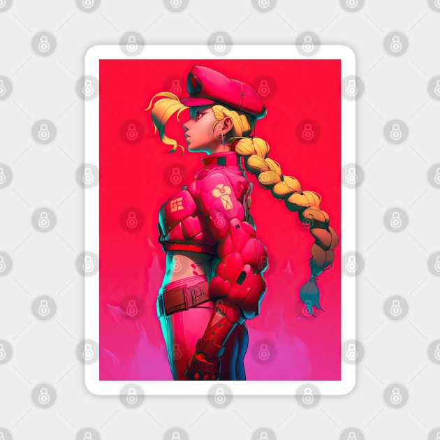 STREET FIGHTER | 🔴 M.BISONS CAMMY 🔴 THE DICTATORS KILLER BEE 🔴 FEMALE BISON Magnet by PROUD OTAKU