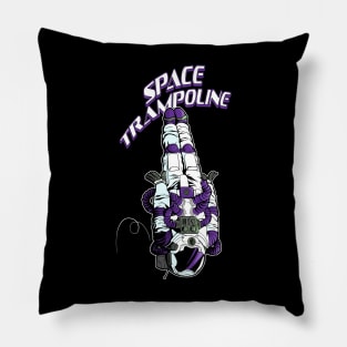 space trampoline Pillow