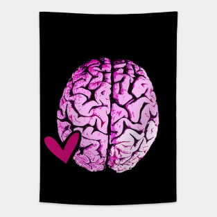 Brain Floral, love your brain Tapestry