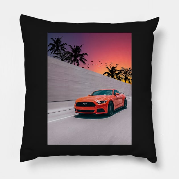 Ford Mustang Pillow by Shaheen01