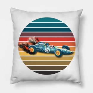 Retro Racecar Pillow