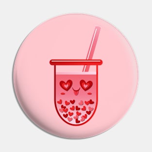 Boba Love Pin