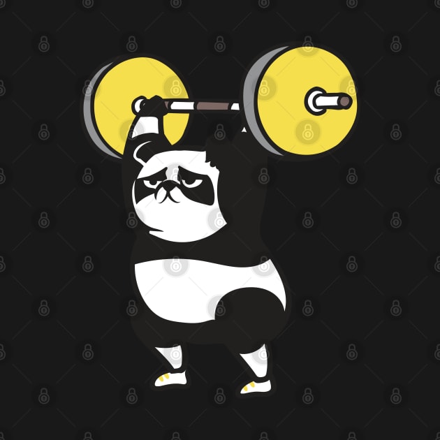 The snatch weightlifting Panda by huebucket